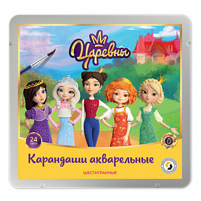 "ВКФ" "Царевны" TSR-WCPM-6024 Набор акварельных карандашей "Царевны" заточенный 24 цв. – портал поставщиков НСППО - 1