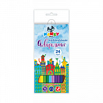 "KANZY" "Сказочный город" WCP-1024 Набор акварельных карандашей заточенный 24 цв.