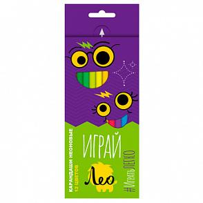 "Лео" "Играй" LGNCP-12 Набор неоновых трехгранных карандашей заточенный 12 цв. – портал поставщиков НСППО - 1
