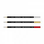 "ВКФ" "For Office" 3P-1537 Набор графитных карандашей черный матовый с дипом ОПП заточенный ТМ (HB) 3 шт.