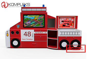 Интерактивный комплекс гражданско-патриотического воспитания «AVKompleks» в форме пожарной машины – портал поставщиков НСППО - 1
