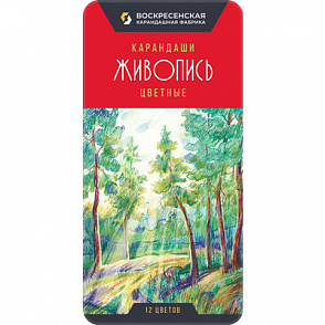 "ВКФ" "Живопись" JIV-CPM-1012 Набор цветных карандашей заточенный 12 цв. – портал поставщиков НСППО - 1