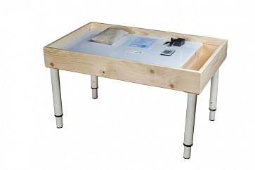 Световой стол для рисования песком "Макси" с 1 отсеком (сосна) – портал поставщиков НСППО - 1