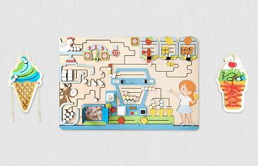 Комплект бизибордов "Фабрика мороженого" – портал поставщиков НСППО - 1