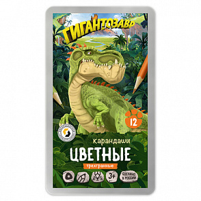 "ВКФ" "Гигантозавр" GGZ-CPM-6012 Набор цветных карандашей заточенный 12 цв. – портал поставщиков НСППО - 1