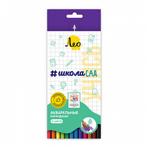 "Лео" "Учись" LSWP-12 Набор акварельных карандашей заточенный 12 цв. – портал поставщиков НСППО - 1