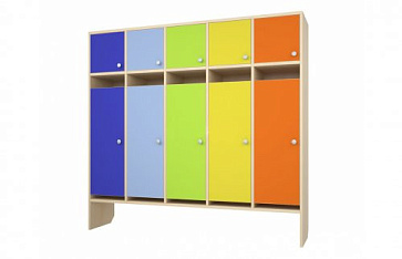 Раздевалка с антресолью "Радуга" (5 секций) – портал поставщиков НСППО - 1