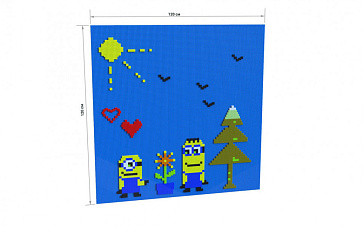 Лего-стена 120х120 см – портал поставщиков НСППО - 1