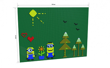 Лего-стена 120х160 см – портал поставщиков НСППО - 1