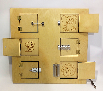 Развивающая панель "Замочки с животными" – портал поставщиков НСППО - 1