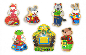 Комплект бизибордов "Сказка Теремок" – портал поставщиков НСППО - 1