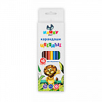 "KANZY" "Весёлый львёнок" CP-4018 Набор цветных карандашей заточенный 18 цв.