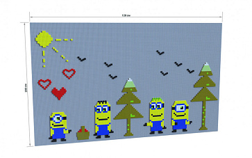 Лего-стена 120х200 см – портал поставщиков НСППО - 1