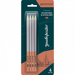 "ВКФ" "Университет" 4BL-5100 Набор графитных карандашей трехгранные заточенный ТМ (HB) 4 шт.