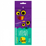 "Лео" "Играй" LGWP-12 Набор трехгранных акварельных карандашей заточенный 12 цв.