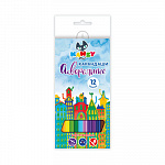 "KANZY" "Сказочный город" WCP-1012 Набор акварельных карандашей заточенный 12 цв.