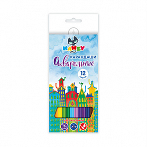 "KANZY" "Сказочный город" WCP-1012 Набор акварельных карандашей заточенный 12 цв. – портал поставщиков НСППО - 1