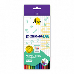 "Лео" "Учись" LSWP-24 Набор акварельных карандашей заточенный 24 цв. – портал поставщиков НСППО - 1