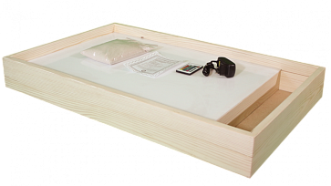 Световой планшет для рисования песком "Макси" с 1 отсеком (сосна) – портал поставщиков НСППО - 1