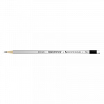 "ВКФ" "For Office" 12Д - 1-1536 Карандаш графитный серебрянный с ластиком заточенный ТМ (HB)