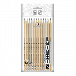 "ВКФ" "ИНЖЕНЕР" 12P-1240 Набор граф. карандашей ОПП заточенный ассорти 12 шт.