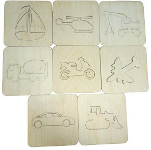 Трафареты в пенале "Транспорт" (8 шт) – портал поставщиков НСППО - 1