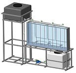 Комплект фильтрационного лотка с горизонтальным дренажем