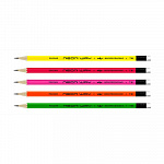 "ВКФ" "Neon way" NW05-12Д Карандаш графитный неоновый с ластиком заточенный ТМ (HB)