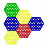 Настенная панель «Соты» (6 шт)