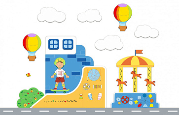 Комплект декоративно-развивающих панелей "Парк развлечений" – портал поставщиков НСППО - 1