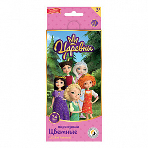 "ВКФ" "Царевны" TSR-CP-6024 Набор цветных карандашей "Царевны" заточенный 24 цв. – портал поставщиков НСППО - 1
