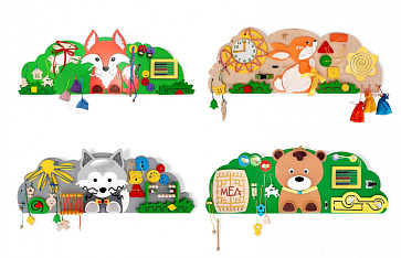 Комплект бизибордов "Обитатели леса" – портал поставщиков НСППО - 1