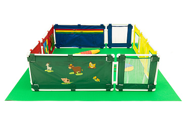 Манеж складной с наполнением. Игровой набор для развития манипулятивных действий и тактильного восприятия – портал поставщиков НСППО - 1