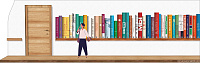 Дизайн-модуль Большая книжная полка от ЛитРес: Школа (Пленка) – портал поставщиков НСППО