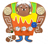 Бизиборд "Пещерный человек"