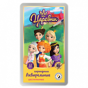"ВКФ" "Царевны" TSR-WCPM-6012 Набор акварельных карандашей "Царевны" заточенный 12 цв. – портал поставщиков НСППО - 1