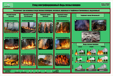 Стенд-планшет электрифицированный «Виды лесных пожаров»  – портал поставщиков НСППО - 1
