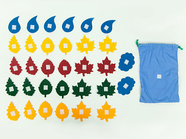 Аксессуары для жилета с 32 липучками: листья, тучки и капельки (32 фигуры) – портал поставщиков НСППО - 2