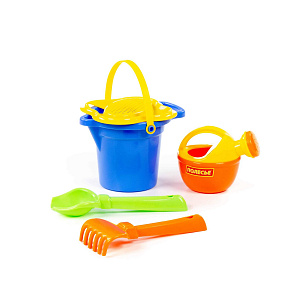 Набор №351: ведро малое с носиком, ситечко-цветок, совок №2, грабельки №2, лейка малая №3,артикул 4924 – портал поставщиков НСППО - 5