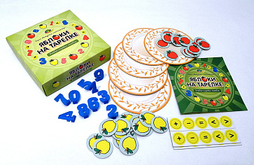 ЯБЛОКИ НА ТАРЕЛКЕ (учебно-игровое пособие серия Нескучная математика) – портал поставщиков НСППО - 5