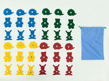 Аксессуары для жилета с 32 кнопками: зайчики, мишки, ёжики (36 фигур) – портал поставщиков НСППО - 2