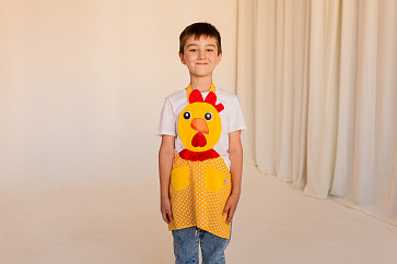 Набор фартуков - Кот, лиса и петух (3 фартука) – портал поставщиков НСППО - 4