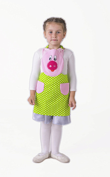 фартук - Поросенок (цвет зеленый) – портал поставщиков НСППО - 2