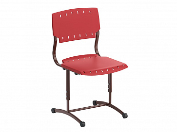 Стул ученический, регулируемый, на плоскоовальной трубе, сиденье Пластик. Рост.гр.№5-7  – портал поставщиков НСППО - 8