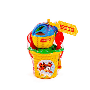 Набор №238: ведро малое, ситечко-цветок, совок №2, грабельки №2, 2 формочки, лейка малая №3, Артикул 4528 – портал поставщиков НСППО - 3