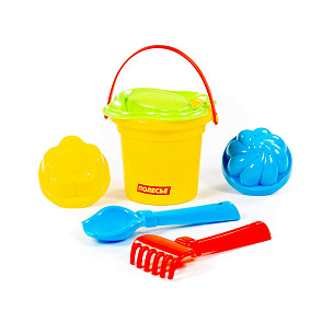 Набор №39: ведро малое, ситечко-цветок, совок №2, грабельки №2, 2 формочки, Артикул 2310 – портал поставщиков НСППО - 4