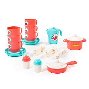 Набор детской посуды "Хозяюшка" на 6 персон (V3) (38 элементов) (в сеточке), артикул 80158 – портал поставщиков НСППО - 2