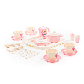 Набор детской посуды "Хозяюшка" с подносом на 4 персоны (V6) (29 элементов) (в сеточке), артикул 80479 – портал поставщиков НСППО - 4