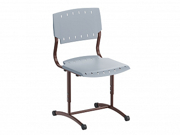 Стул ученический, регулируемый, на плоскоовальной трубе, сиденье Пластик. Рост.гр.№5-7  – портал поставщиков НСППО - 7