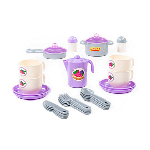 Набор детской посуды "Хозяюшка" на 4 персоны (V2) (28 элементов) (в сеточке), артикул 80134 – портал поставщиков НСППО - 2